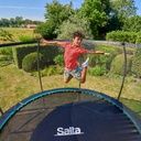 Black - 8ft 2" Salta Cosmos Round Trampoline with Enclosure - Photo 5