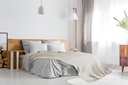 Waffle Recycled Cotton Throw in Ivory - Image 4