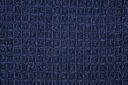 Waffle Recycled Cotton Throw in Navy - Image 6