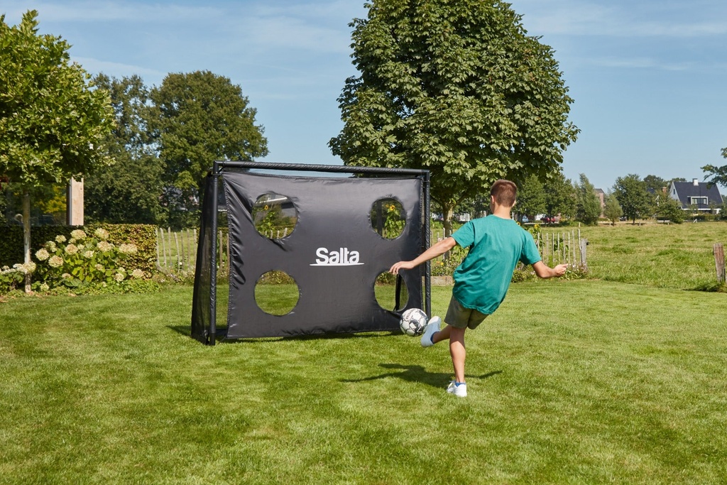 Black - Salta 220cm x 170cm x 80cm Legend Football Goal - Photo 4