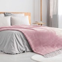 Stockholm Recycled Cotton Throw in Blush Pink - Image 4