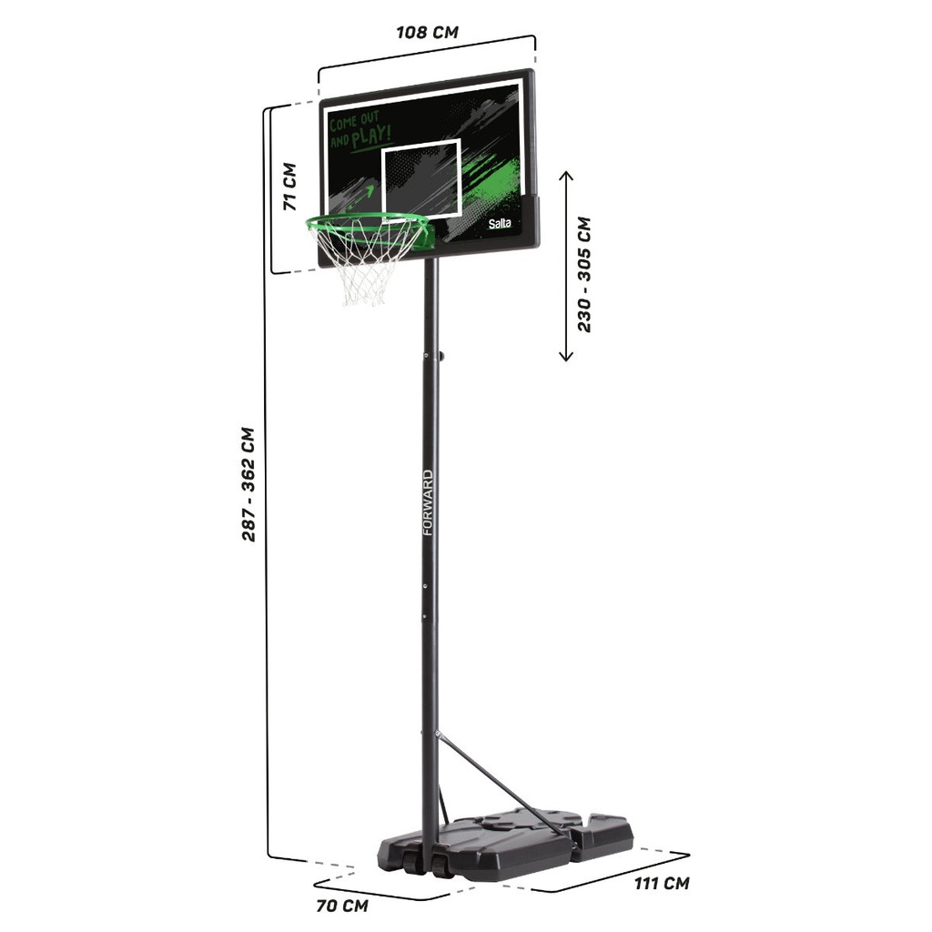 Not specified - Salta Forward Freestanding Basketball Hoop - Photo 5