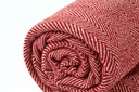 Hartley Recycled Cotton Throw in Red - Image 3