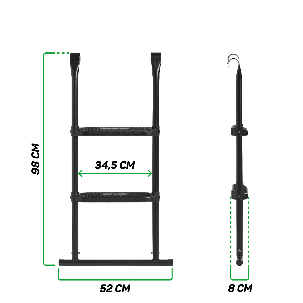 Black - Salta Trampoline Ladder - Photo 3