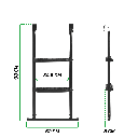 Black - Salta Trampoline Ladder - Photo 3