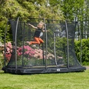 Black - 7ft x 5ft Salta Black Rectangular Comfort Edition Inground Trampoline with Enclosure - Photo 2