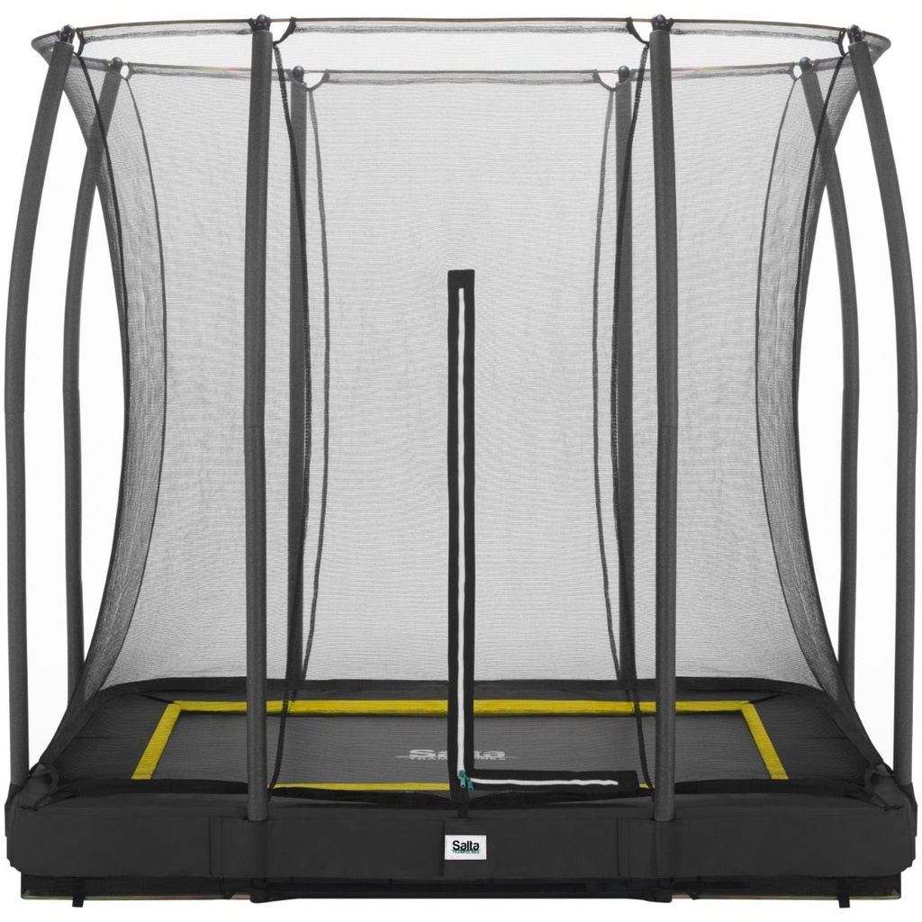 Black - 7ft x 5ft Salta Black Rectangular Comfort Edition Inground Trampoline with Enclosure - Photo 6
