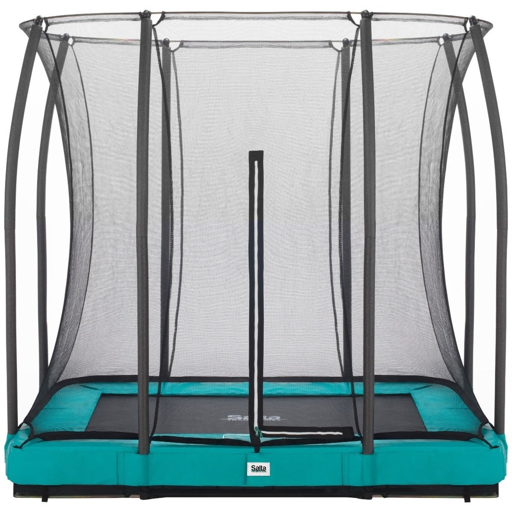 Green - 7ft x 5ft Salta Green Rectangular Comfort Edition Inground Trampoline with Enclosure - Photo 7