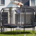 Black - 14ft Salta Black Round First Class Edition Trampoline with Enclosure - Photo 2