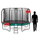 Green - 14ft Salta Green Round First Class Edition Trampoline with Enclosure - Photo 4
