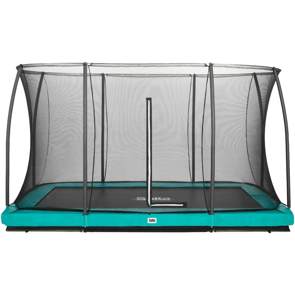 Green - 12ft x 8ft Salta Green Rectangular Comfort Edition Inground Trampoline with Enclosure - Photo 12
