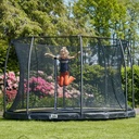 Black - 10ft Salta Black Comfort Edition InGround Round Trampoline with Enclosure - Photo 2