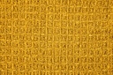 Waffle Recycled Cotton Throw in Ochre - Image 6