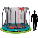 Green - 10ft Salta Green Comfort Edition InGround Round Trampoline with Enclosure - Photo 4