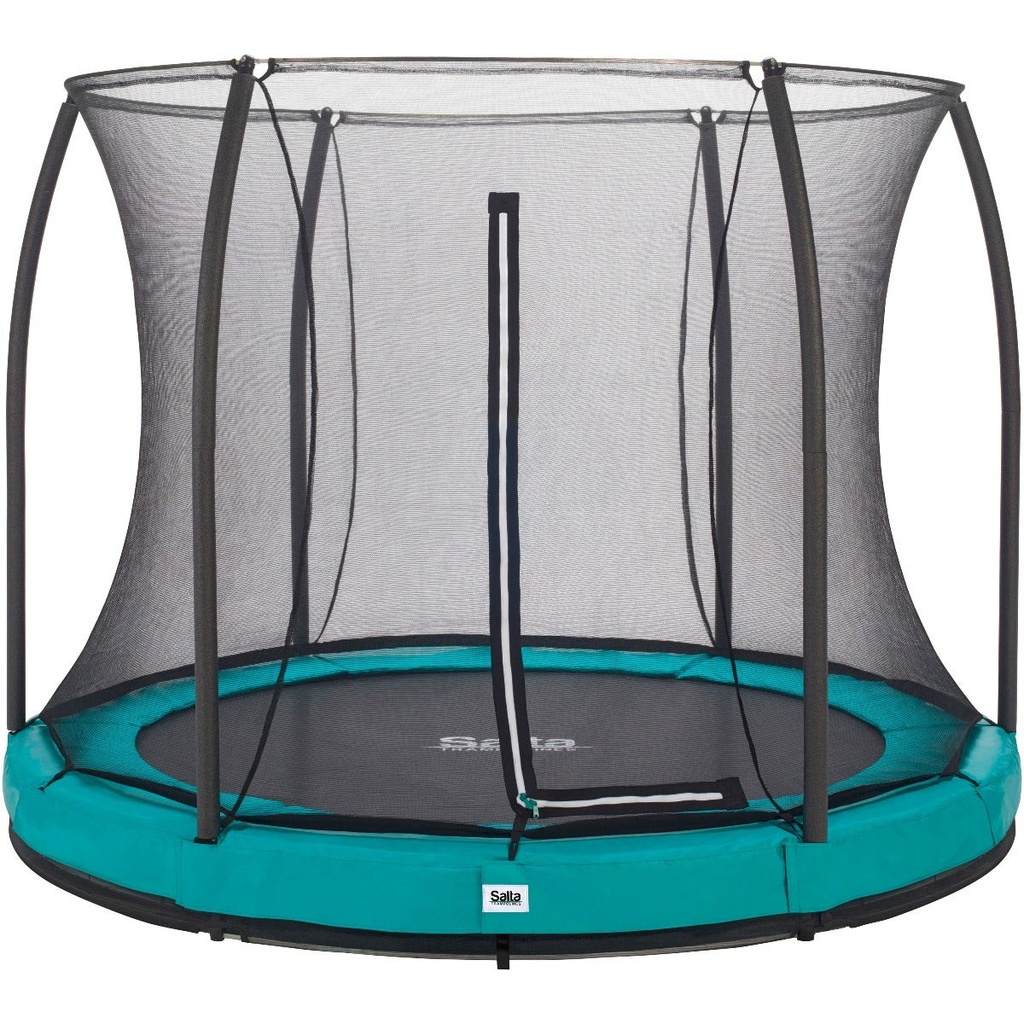 Green - 10ft Salta Green Comfort Edition InGround Round Trampoline with Enclosure - Photo 7