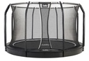 Black - 13ft Salta Black Royal Baseground Round Trampoline with Enclosure - Photo 2