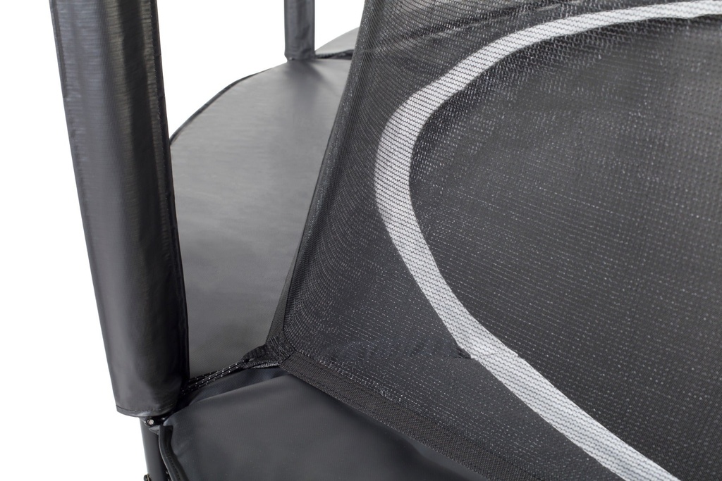 Black - 13ft Salta Black Royal Baseground Round Trampoline with Enclosure - Photo 5