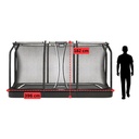 Black - 13ft x 8ft Salta Black Royal Baseground Rectangular Trampoline with Enclosure - Photo 4