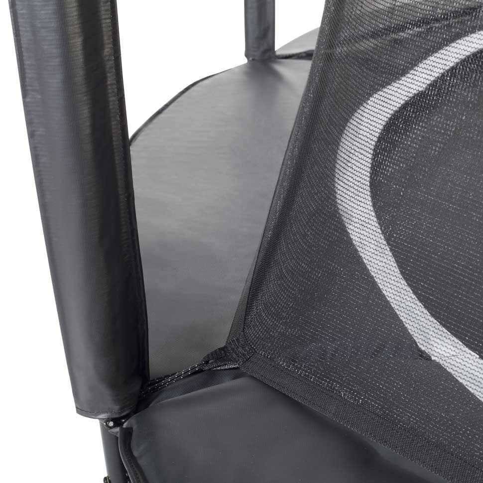 Black - 14ft Salta Royal Baseground Black Round Trampoline with Enclosure - Photo 8