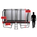 Black - 14ft x 8ft Salta Black Rectangular First Class Trampoline with Enclosure - Photo 4