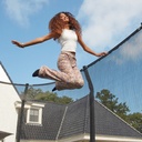 Black - 14ft x 8ft Salta Black Rectangular First Class Trampoline with Enclosure - Photo 5