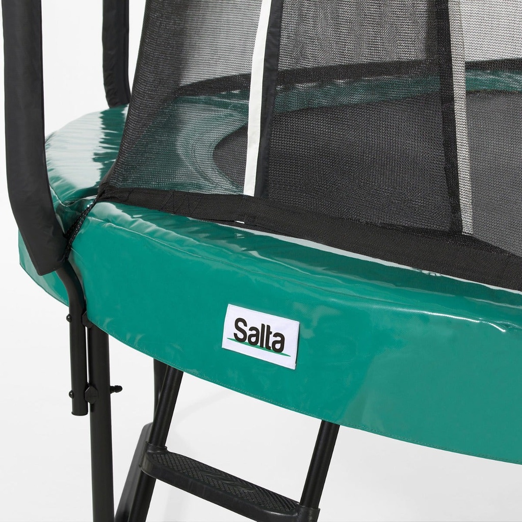 Green - 12ft Salta Green Round First Class Edition Trampoline with Enclosure - Photo 5