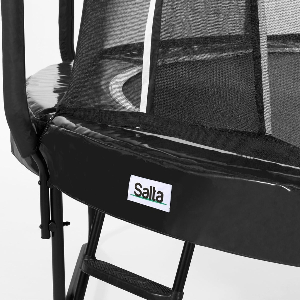 Black - 12ft Salta Black Round First Class Edition Trampoline with Enclosure - Photo 6