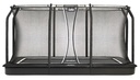 Black - 10ft x 7ft Salta Black Royal Baseground Rectangular Trampoline with Enclosure - Photo 2