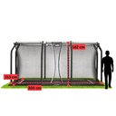 Black - 10ft x 7ft Salta Black Royal Baseground Rectangular Trampoline with Enclosure - Photo 4