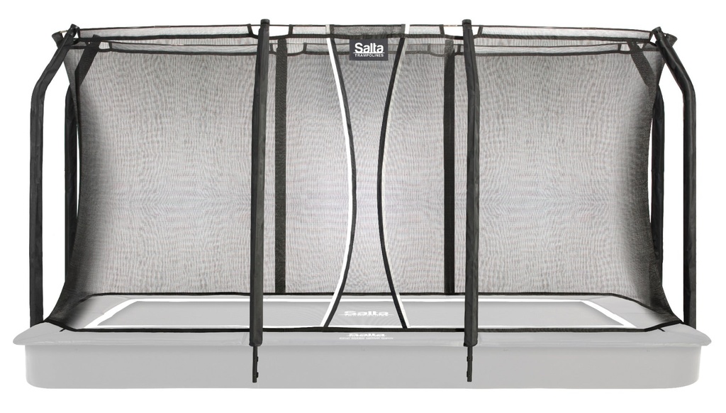 Black - 10ft x 7ft Salta Black Royal Baseground Rectangular Trampoline with Enclosure - Photo 8