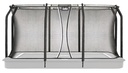 Black - 10ft x 7ft Salta Black Royal Baseground Rectangular Trampoline with Enclosure - Photo 8
