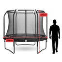 Black - 12ft Salta Black Round Premium Edition Trampoline with Enclosure - Photo 4