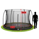 Black - 14ft Salta Black Comfort Edition InGround Round Trampoline with Enclosure - Photo 4