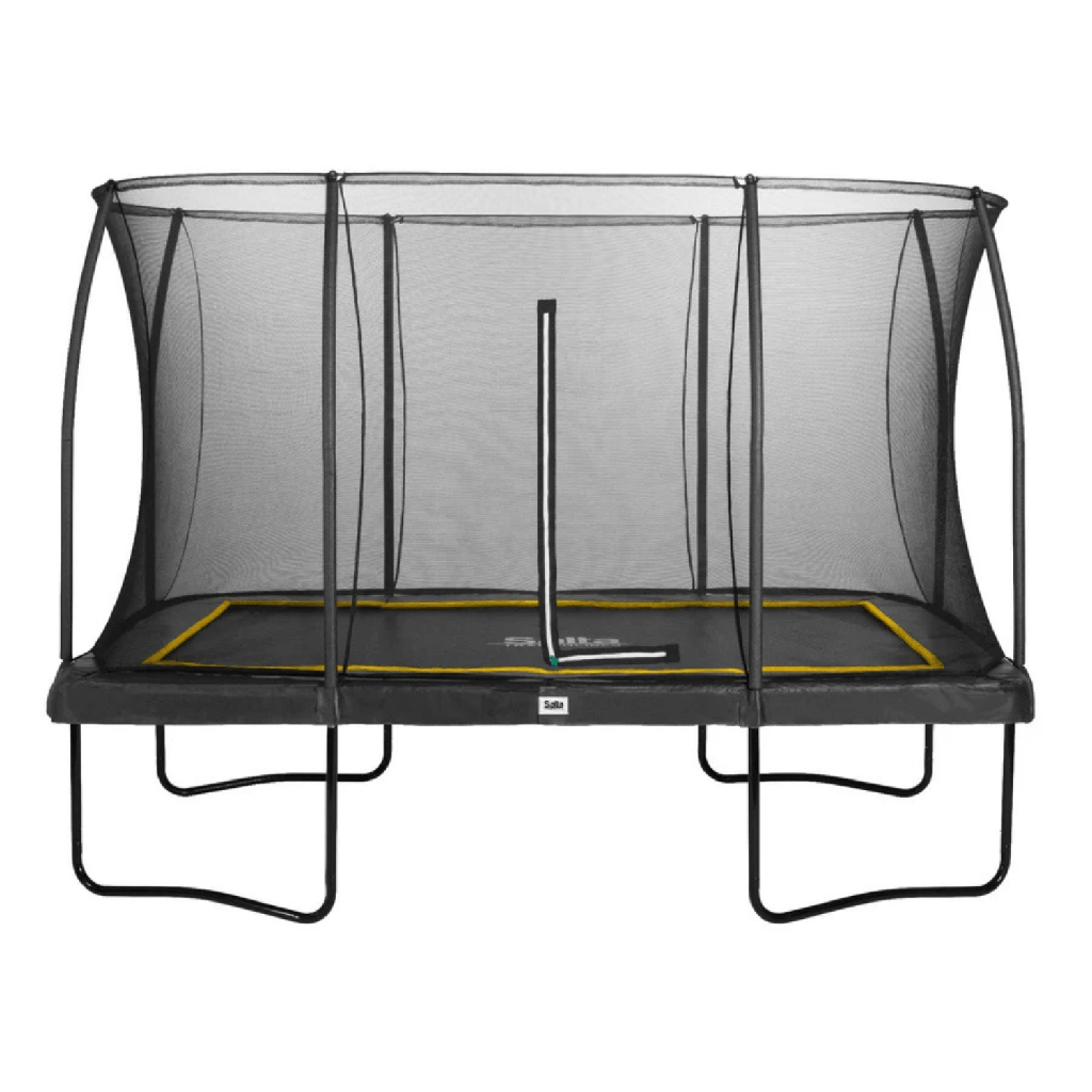 Black - 12ft x 8ft Salta Black Rectangular Comfort Edition Trampoline with Enclosure - Photo 2