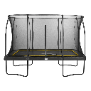 Black - 12ft x 8ft Salta Black Rectangular Comfort Edition Trampoline with Enclosure - Photo 2