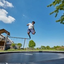 Black - 13ft Salta Royal Baseground Black Round Trampoline - Photo 6