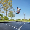 Black - 10ft x 7ft Salta Royal Baseground Black Rectangular Trampoline - Photo 5