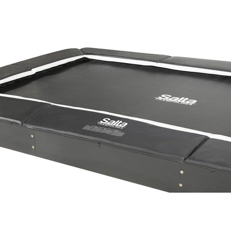 Black - 10ft x 7ft Salta Royal Baseground Black Rectangular Trampoline - Photo 6