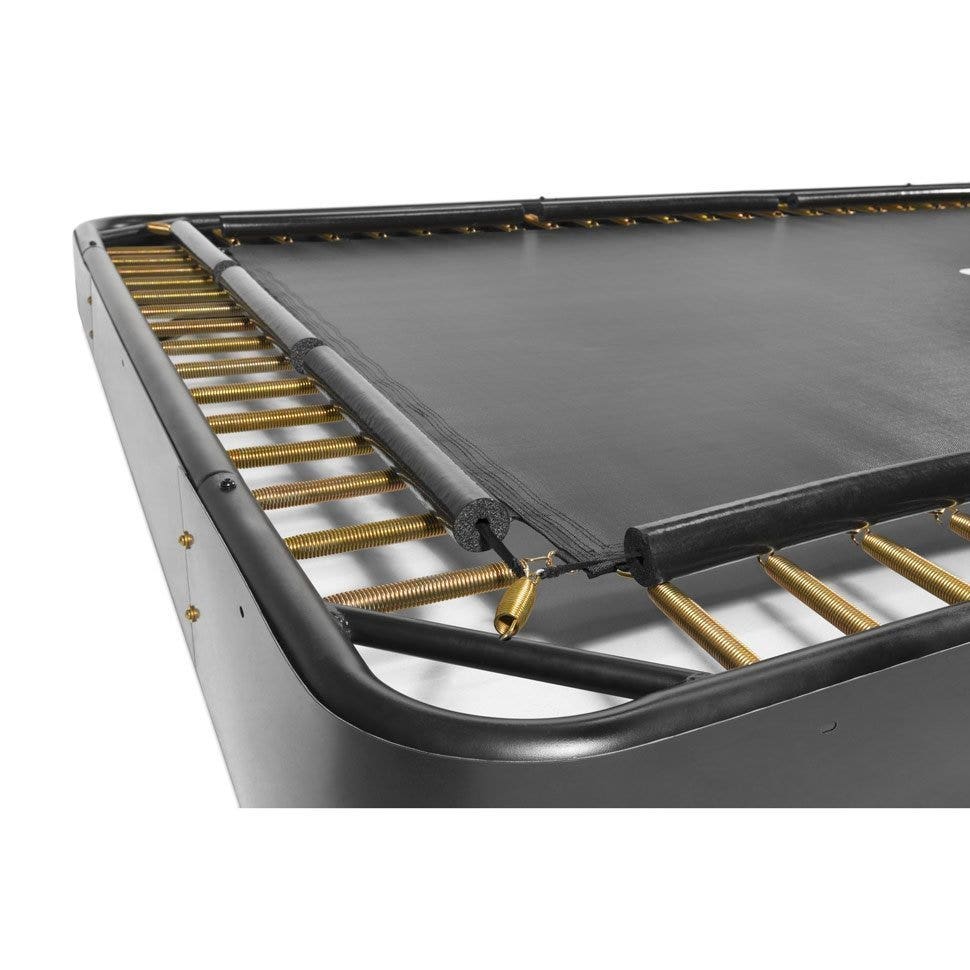Black - 10ft x 7ft Salta Royal Baseground Black Rectangular Trampoline - Photo 8