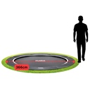 Black - 12ft Salta Royal Baseground Black Round Trampoline - Photo 4