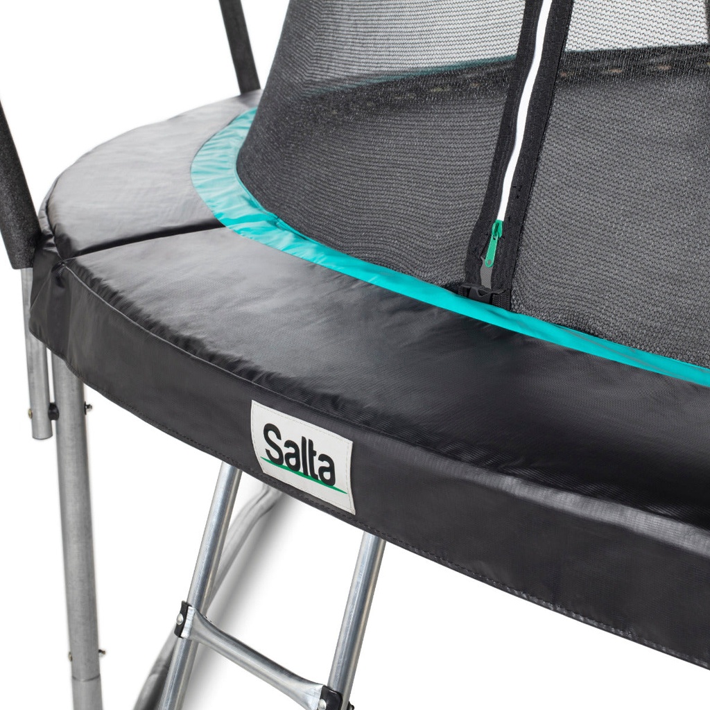 Black - 12ft Salta Cosmos Round Trampoline with Enclosure - Photo 9