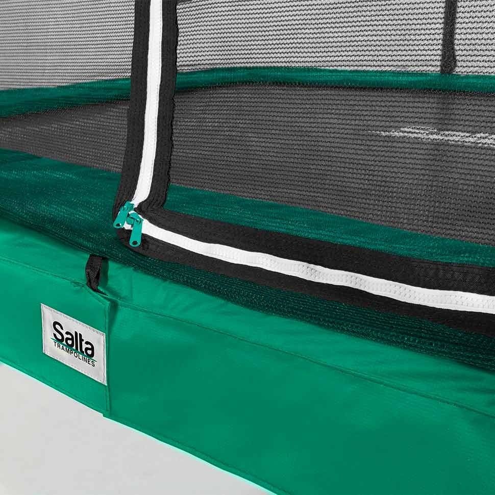 Green - 7ft x 5ft Salta Green Rectangular Comfort Edition Trampoline with Enclosure - Photo 5