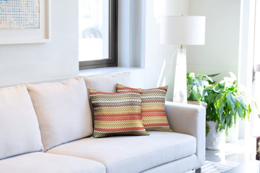 Boho Collection – Jacquard Cushion Cover in Terracotta - Gallery 1