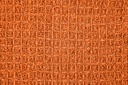 Waffle Recycled Cotton Throw in Orange - Image 6
