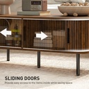 HOMCOM Coffee Table with Storage Rustic Brown - Photo 5