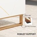 Coffee Table 100W x 50D x 40Hcm White - Photo 6