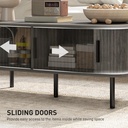 HOMCOM Coffee Table with Storage Grey Wood-Effect - Photo 5