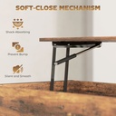 HOMCOM Lift-Top Coffee Table with Storage Rustic Brown - Photo 5