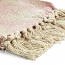 Love Collection - Recycled Cotton Throw in Pink - Image 2