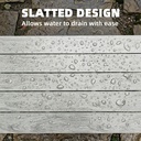 Outsunny Garden Coffee Table Metal Frame Grey - Photo 5